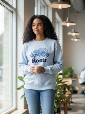Roots Canada Ombre Blue Sweatshirt